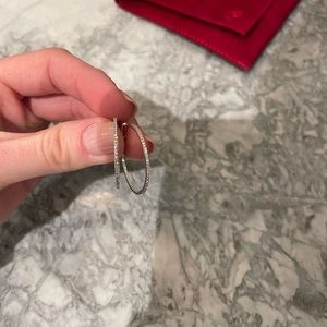 Ring Concierge Medium Diamond Hoops